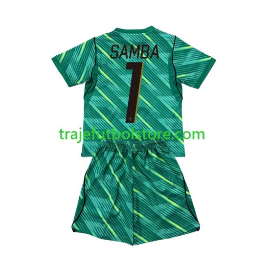 Camiseta 3ª Francia Brice Samba 1 Portero Niño Copa Mundial 2026 Manga Corta