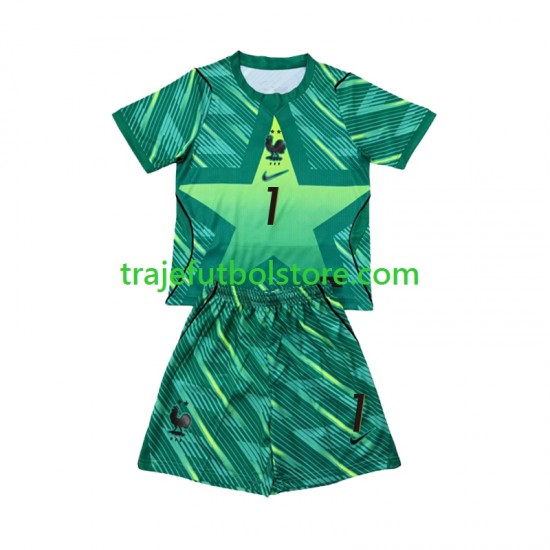 Camiseta 3ª Francia Brice Samba 1 Portero Niño Copa Mundial 2026 Manga Corta