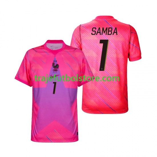 Camiseta 2ª Francia Brice Samba 1 Portero Hombre Copa Mundial 2026 Manga Corta