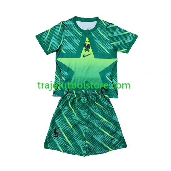 Camiseta 3ª Francia Portero Niño Copa Mundial 2026 Manga Corta