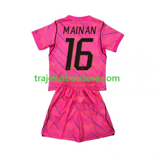 Camiseta 2ª Francia Mike Maignan 16 Portero Niño Copa Mundial 2026 Manga Corta