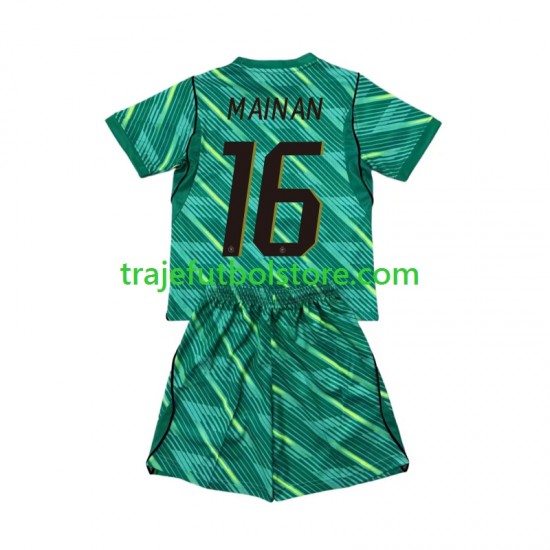 Camiseta 3ª Francia Mike Maignan 16 Portero Niño Copa Mundial 2026 Manga Corta