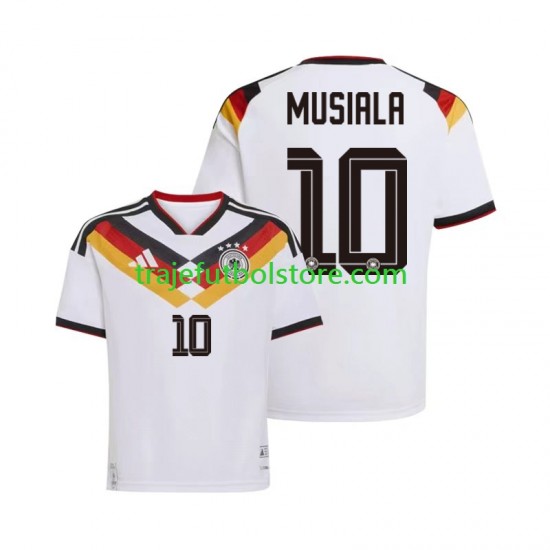 Camiseta 1ª Alemania Jamal Musiala 10 Hombre Copa Mundial 2026 Manga Corta