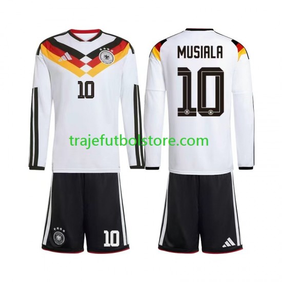 Camiseta 1ª Alemania Jamal Musiala 10 Niño Copa Mundial 2026 ML