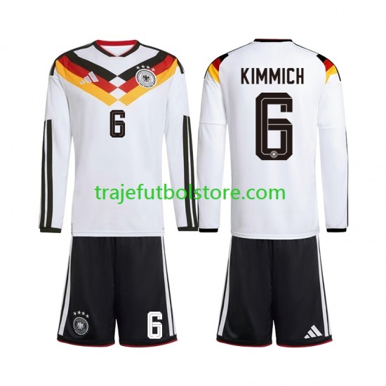 Camiseta 1ª Alemania Joshua Kimmich 6 Niño Copa Mundial 2026 ML