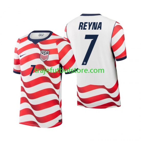 Camiseta 1ª Giovanni Reyna 7 Hombre Copa Mundial 2026 Manga Corta