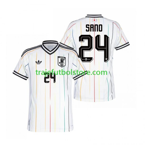 Camiseta 2ª Japón Kaishu Sano 24 Hombre Copa Mundial 2026 Manga Corta