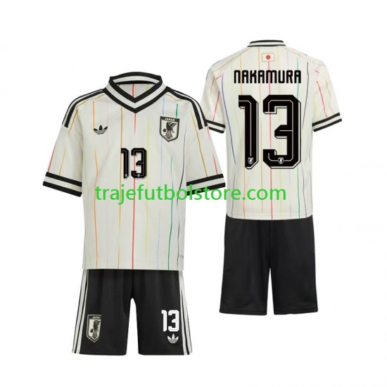 Camiseta 2ª Japón Keito Nakamura 13 Niño Copa Mundial 2026 Manga Corta