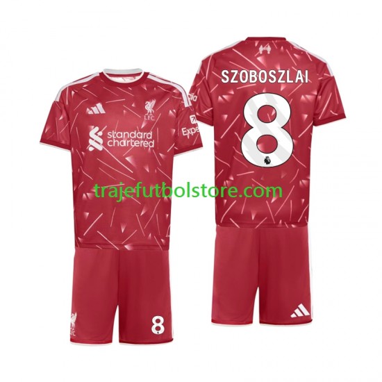 Camiseta 1ª Liverpool Dominik Szoboszlai 8 Niño 2026-2027 Manga Corta