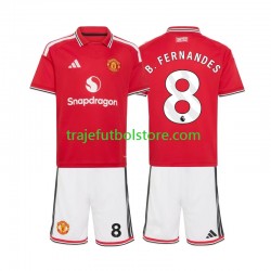 Camiseta 1ª Manchester United Bruno Fernandes 8 Niño 2026-2027 Manga Corta Camiseta 1ª Manchester United Bruno Fernandes 8 Niño 2026-2027 Manga Corta