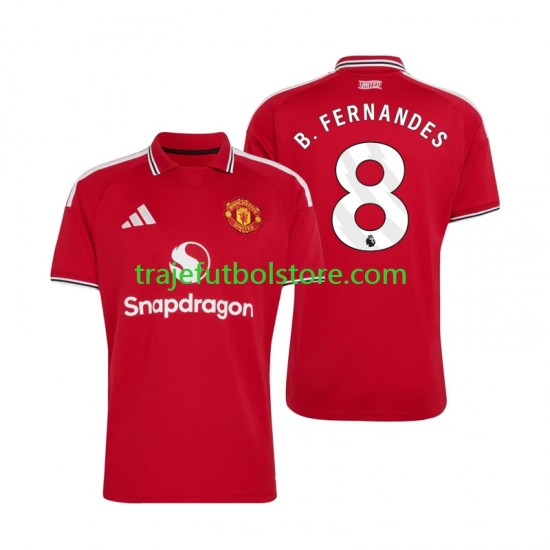 Camiseta 1ª Manchester United Bruno Fernandes 8 Hombre 2026-2027 Manga Corta