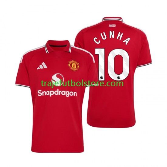 Camiseta 1ª Manchester United Matheus Cunha 10 Hombre 2026-2027 Manga Corta