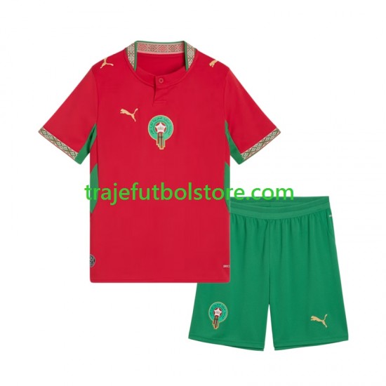 Camiseta 1ª Marruecos Niño 2026 Manga Corta