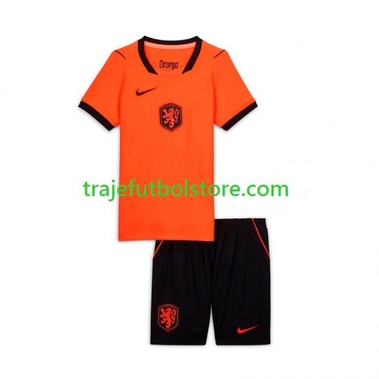Camiseta 1ª Países Bajos Niño Copa Mundial 2026 Manga Corta