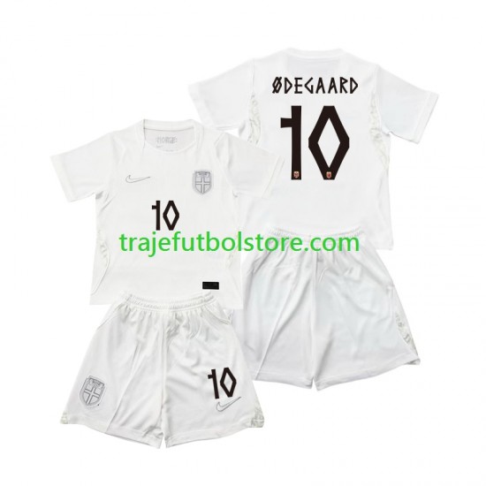 Camiseta 3ª Noruega Martin Odegaard 10 Niño Copa Mundial 2026 Manga Corta