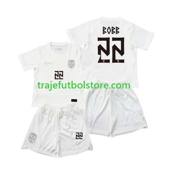 Camiseta 3ª Noruega Oscar Bobb 22 Niño Copa Mundial 2026 Manga Corta