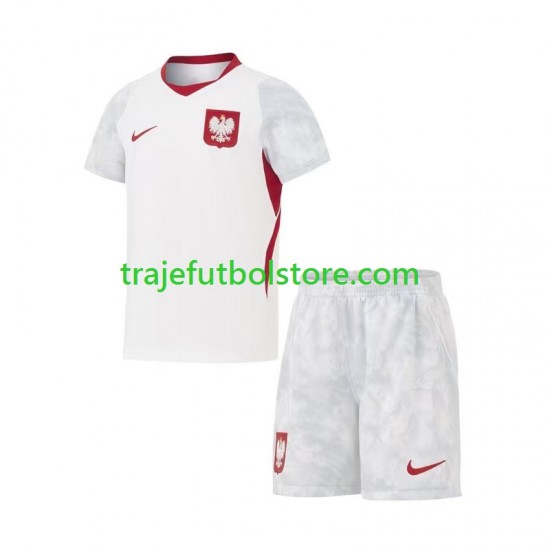 Camiseta 1ª Polonia Niño Copa Mundial 2026 Manga Corta