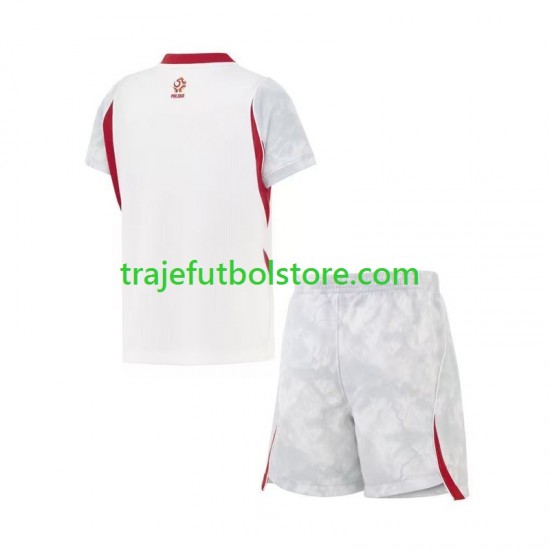 Camiseta 1ª Polonia Niño Copa Mundial 2026 Manga Corta