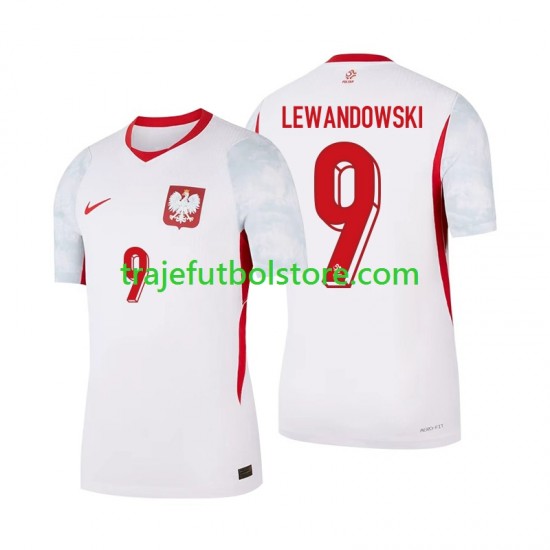 Camiseta 1ª Polonia Robert Lewandowski 9 Hombre 2026 Manga Corta
