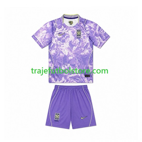 Camiseta 2ª Corea Del Sur Niño Copa Mundial 2026 Manga Corta