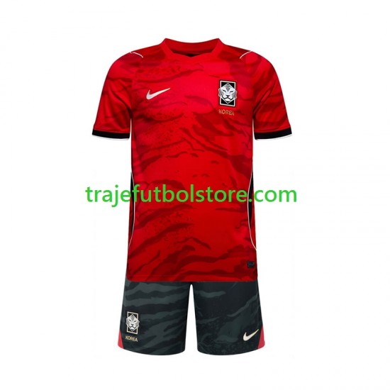 Camiseta 1ª Corea Del Sur Niño Copa Mundial 2026 Manga Corta