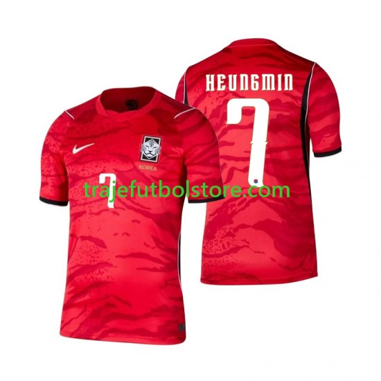 Camiseta 1ª Corea Del Sur Son Heung-min 7 Hombre Copa Mundial 2026 Manga Corta