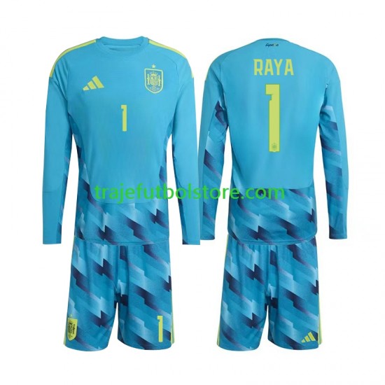 Camiseta 1ª España David Raya 1 Portero Niño Copa Mundial 2026 ML