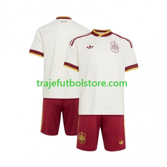 Camiseta 2ª España Niño Copa Mundial 2026 Manga Corta