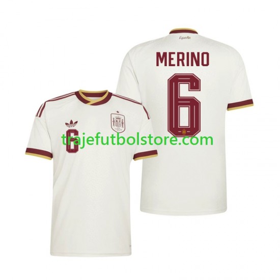 Camiseta 2ª España Mikel Merino 6 Hombre Copa Mundial 2026 Manga Corta