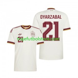Camiseta 2ª España Mikel Oyarzabal 21 Hombre Copa Mundial 2026 Manga Corta