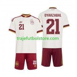 Camiseta 2ª España Mikel Oyarzabal 21 Niño Copa Mundial 2026 Manga Corta Camiseta 2ª España Mikel Oyarzabal 21 Niño Copa Mundial 2026 Manga Corta