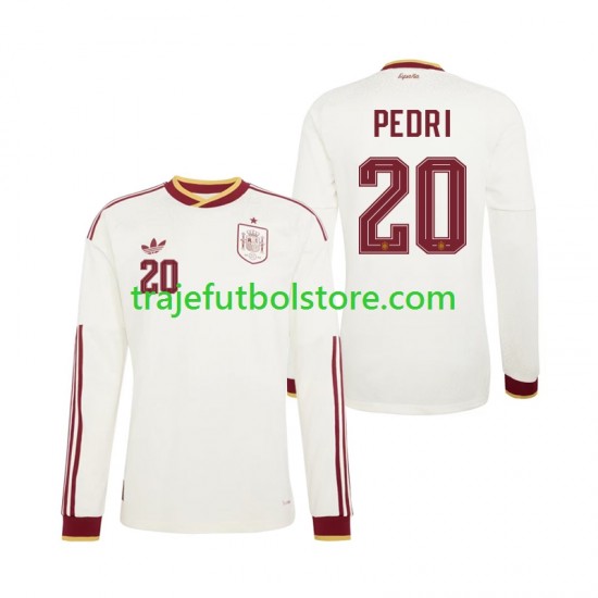 Camiseta 2ª España Pedri 20 Hombre Copa Mundial 2026 ML
