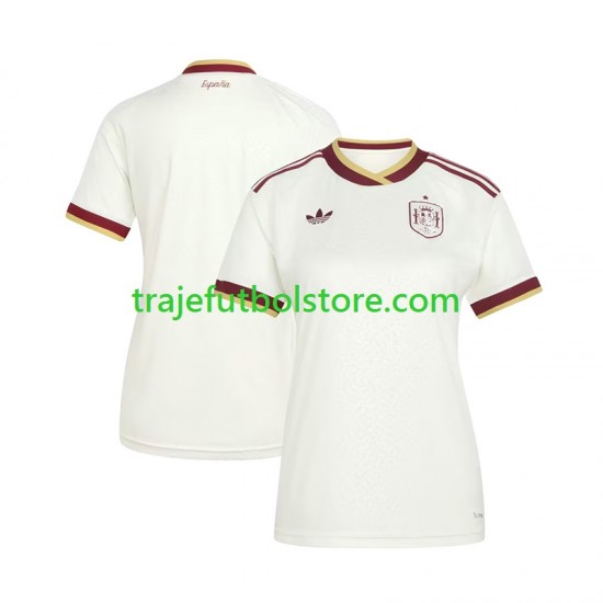 Camiseta 2ª España Mujer Copa Mundial 2026 Manga Corta