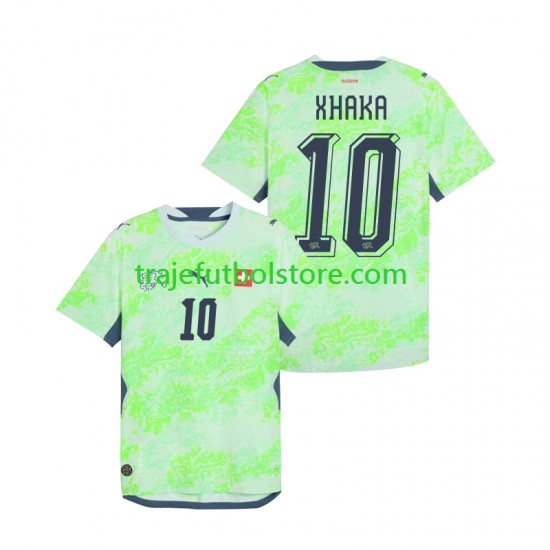 Camiseta 2ª Suiza Granit Xhaka 10 Hombre Copa Mundial 2026 Manga Corta