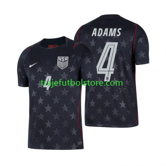 Camiseta 2ª Estados Unidos Tyler Adams 4 Hombre Copa Mundial 2026 Manga Corta