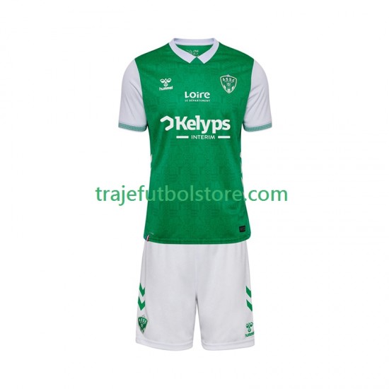 Camiseta 1ª AS Saint-Etienne Niño 2025-2026 Manga Corta