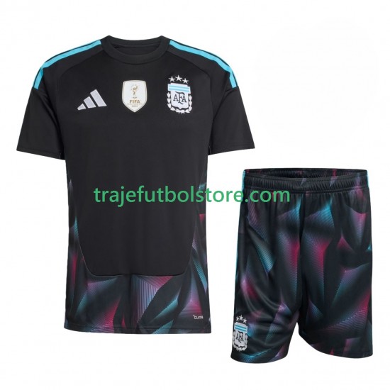 Camiseta 1ª Argentina Portero Niño Copa Mundial 2026 Manga Corta