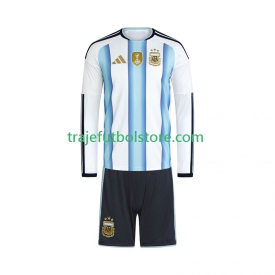 Camiseta 1ª Argentina Niño Copa Mundial 2026 ML