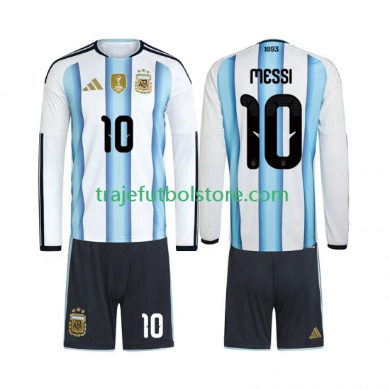Camiseta 1ª Argentina Lionel Messi 10 Niño Copa Mundial 2026 ML