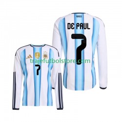 Camiseta 1ª Argentina Rodrigo De Paul 7 Hombre Copa Mundial 2026 ML