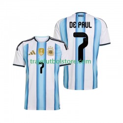Camiseta 1ª Argentina Rodrigo De Paul 7 Hombre Copa Mundial 2026 Manga Corta