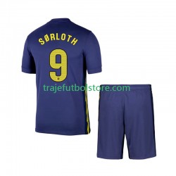 Camiseta 2ª Atlético Madrid Alexander Sorloth 9 Niño 2025-2026 Manga Corta