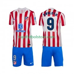 Camiseta 1ª Atlético Madrid Alexander Sorloth 9 Niño 2025-2026 Manga Corta
