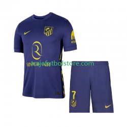 Camiseta 2ª Atlético Madrid Antoine Griezmann 7 Niño 2025-2026 Manga Corta