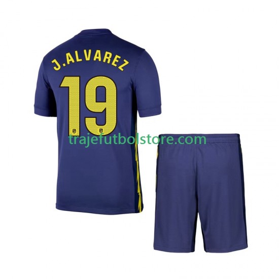 Camiseta 2ª Atlético Madrid Julian Alvarez 19 Niño 2025-2026 Manga Corta
