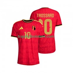 Camiseta 1ª Bélgica Leandro Trossard 10 Hombre Copa Mundial 2026 Manga Corta