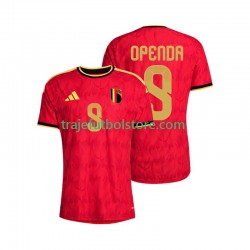 Camiseta 1ª Bélgica Openda 9 Hombre Copa Mundial 2026 Manga Corta