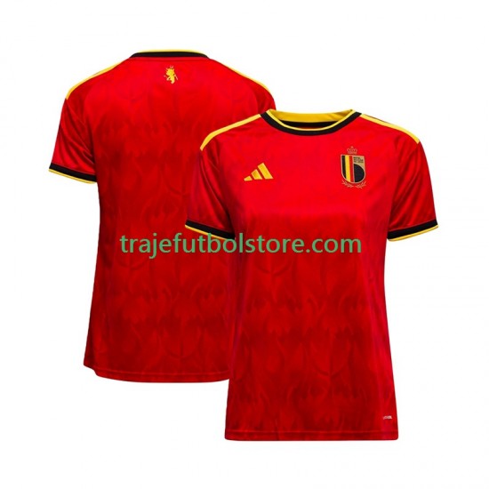 Camiseta 1ª Bélgica Mujer Copa Mundial 2026 Manga Corta