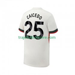 Camiseta 2ª Chelsea Moises Caicedo 25 Hombre 2025-2026 Manga Corta