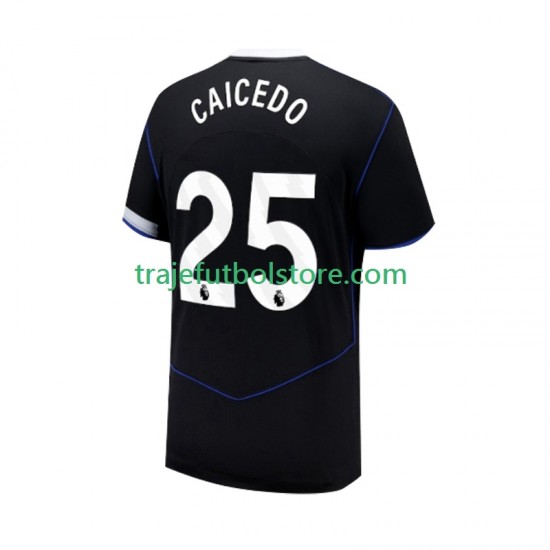 Camiseta 3ª Chelsea Moises Caicedo 25 Hombre 2025-2026 Manga Corta